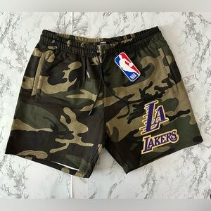 Los Angeles Lakers NBA LA Pro Standard Camo Athletic Shorts Luka Kobe Size XL